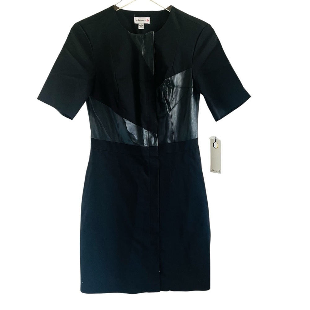 3.1 Phillip Lim | Target Black Faux Leather Block Dress